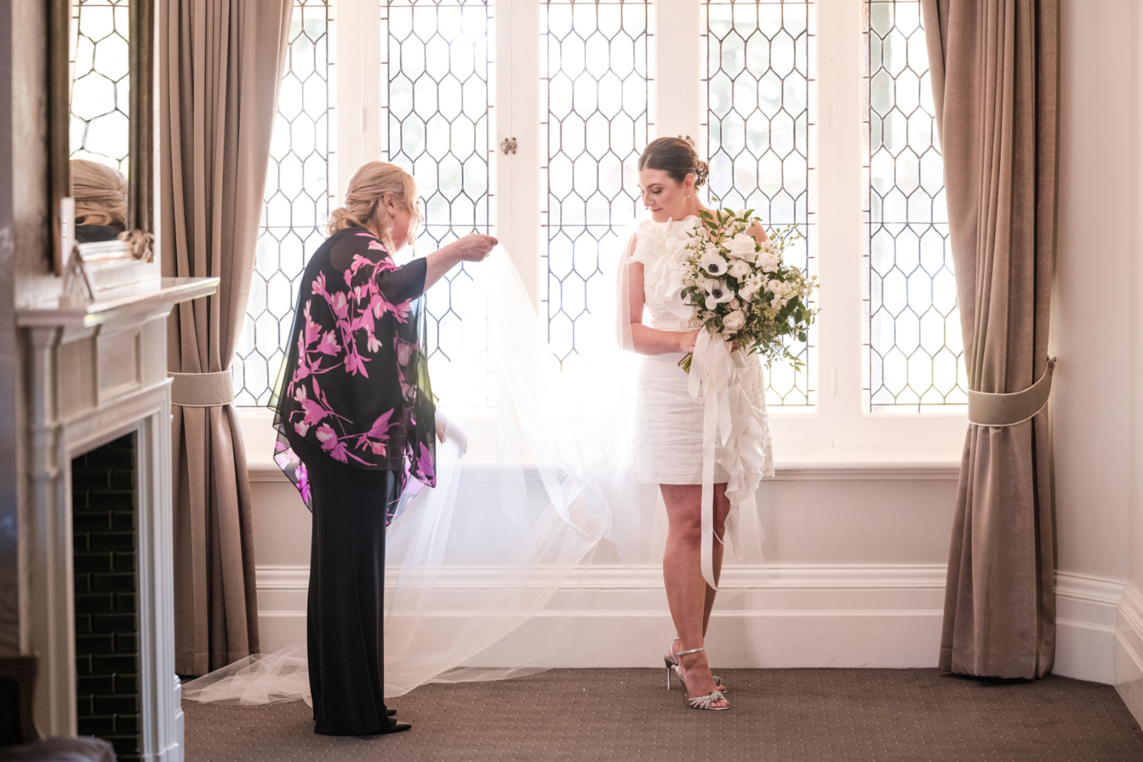 Bride and Mum at partridge House