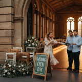 Couple viewing Adelaide wedding venue options