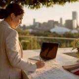 Wedding planner reviewing Adelaide venue plans
