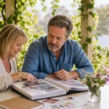 Couple planning wedding at regional venue