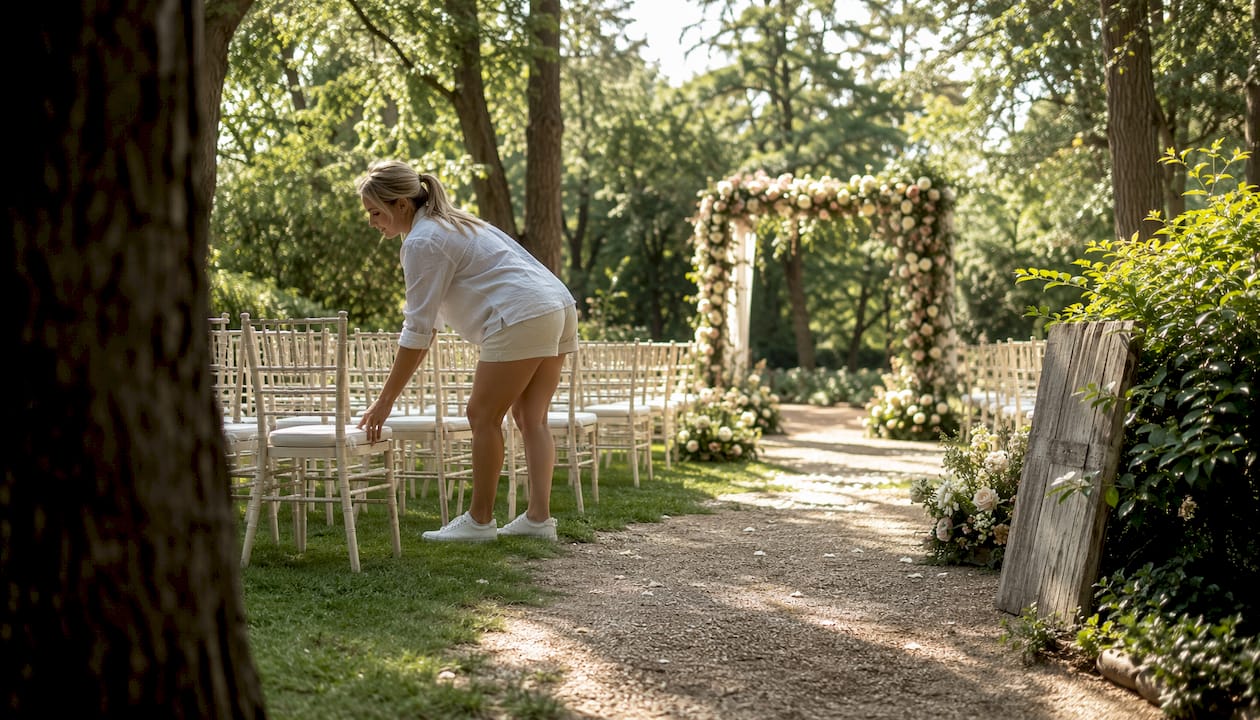 Wedding venue privacy tips: your essential checklist 2 Outdoor wedding ceremony layout with privacy focus