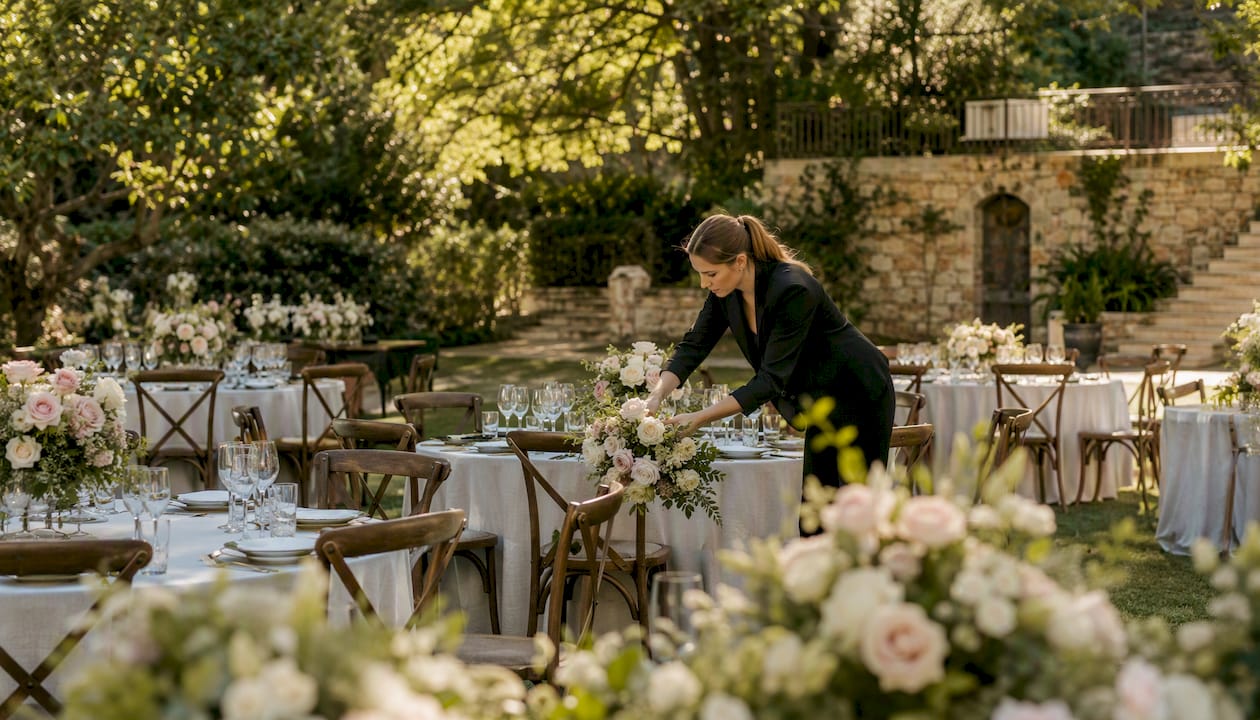 All-inclusive wedding venues: the real advantages explained 1 Event coordinator arranging wedding venue details