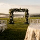 Outdoor wedding ceremony venue in South Australia vineyard